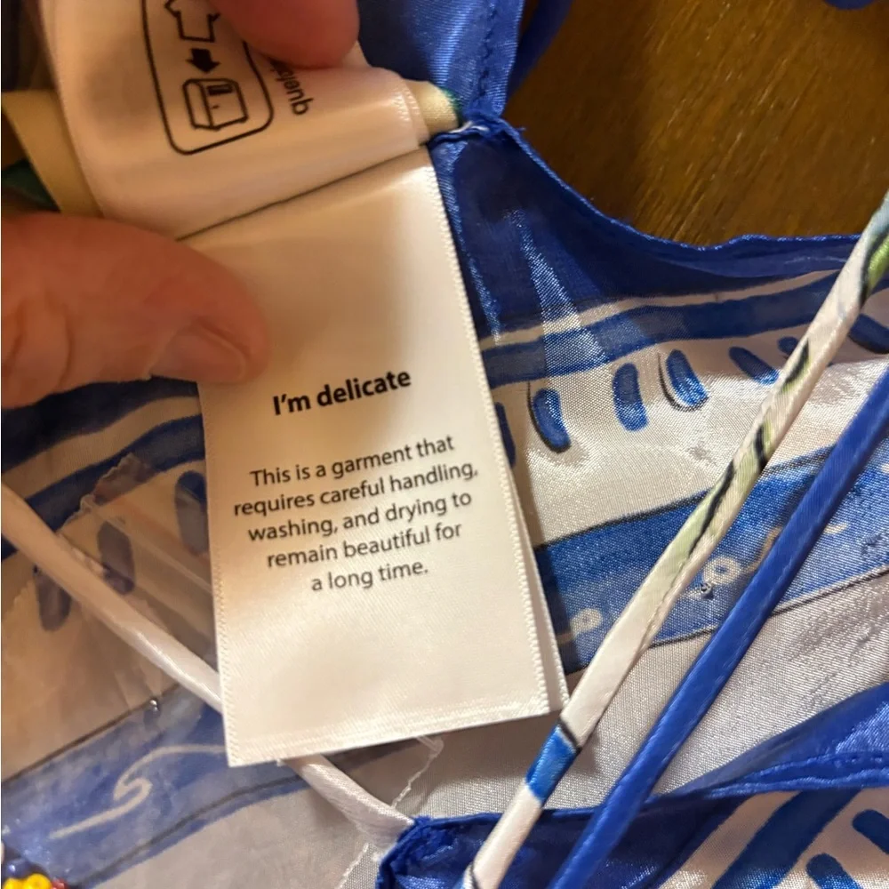 NWT Farm Rio Tropical Destination Handkerchief Cover-Up Maxi Dress - Picture 10 of 11